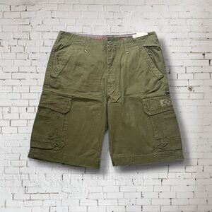 NEW Union Bay Men's Olive Green Cargo Shorts 100% Cotton